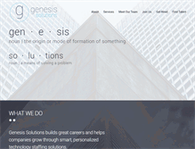 Tablet Screenshot of genesis-solutions.com